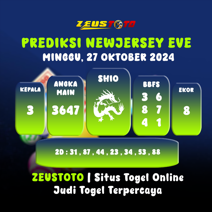 PREDIKSI ANGKA KELUARAN NEWJERSEYEVE POOL 27 OKTOBER 2024 TERAKURAT