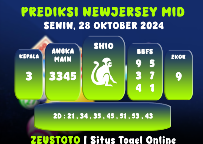 PREDIKSI ANGKA KELUARAN NEWJERSEYMID POOL 28 OKTOBER 2024 TERAKURAT