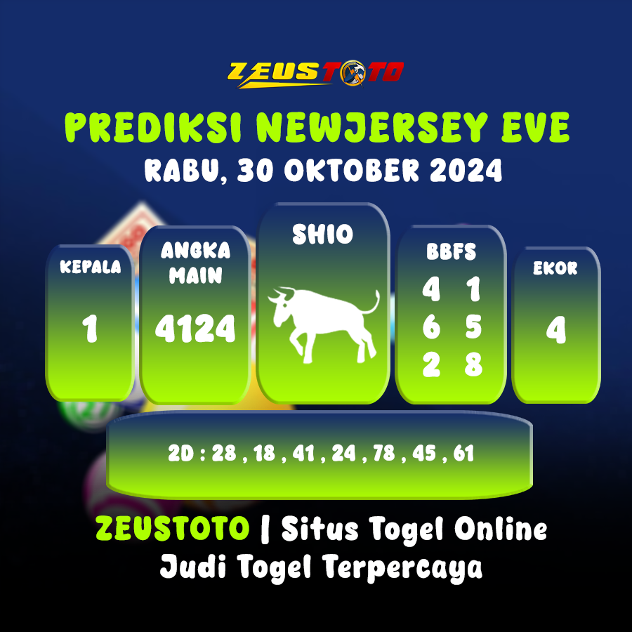 PREDIKSI ANGKA KELUARAN NEWJERSEYEVE POOL 30 OKTOBER 2024 TERAKURAT