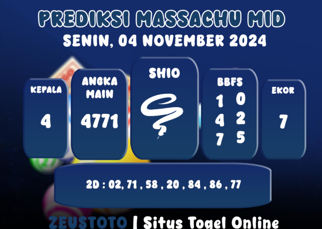 PREDIKSI ANGKA KELUARAN MASSACHUMID POOL 04 NOVEMBER 2024 TERAKURAT