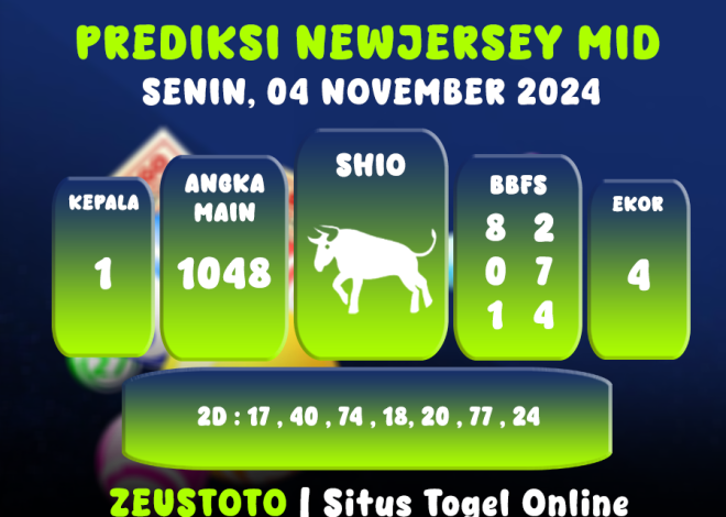 PREDIKSI ANGKA KELUARAN NEWJERSEYMID POOL 05 NOVEMBER 2024 TERAKURAT