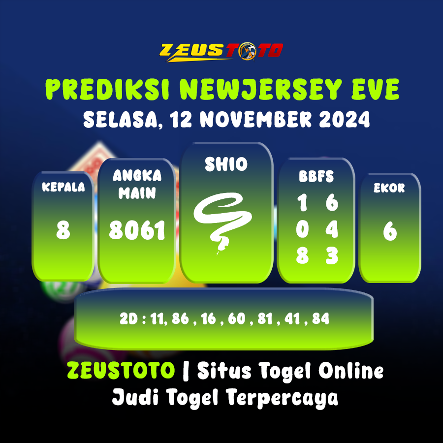 PREDIKSI KELUARAN ANGKA PERIODE 12 NOVEMBER 2024 NEWJERSEYEVE POOL