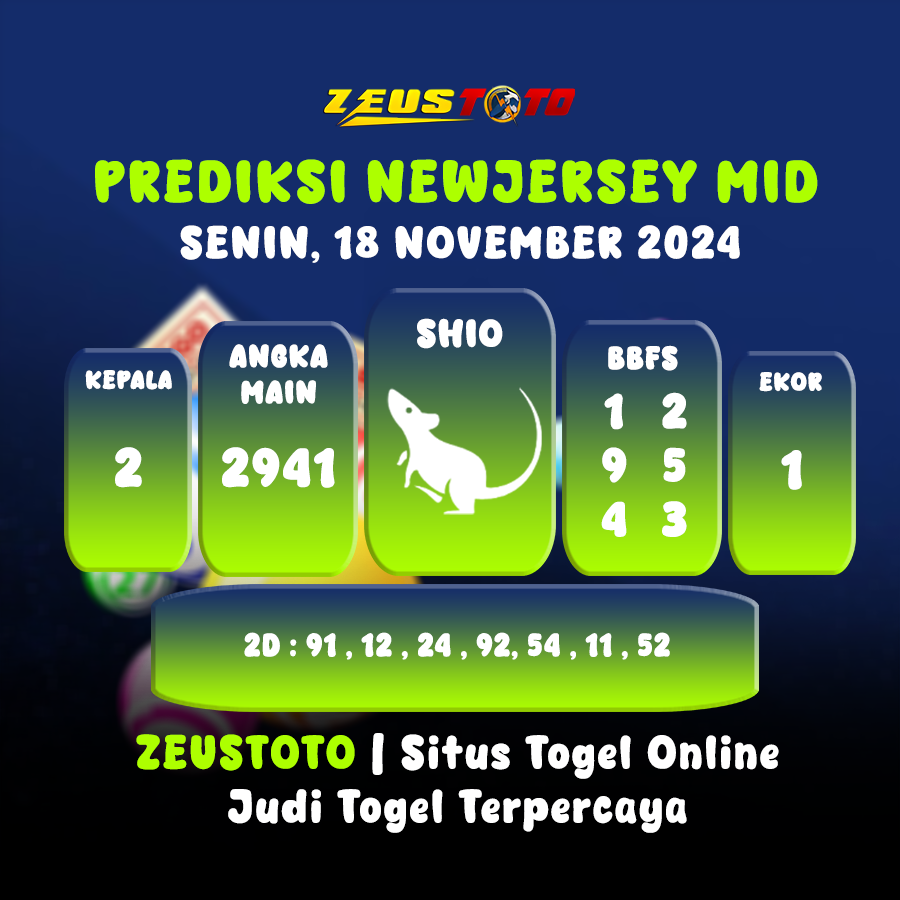 PREDIKSI KELUARAN ANGKA PERIODE 18 NOVEMBER 2024 NEWJERSEY MID POOL