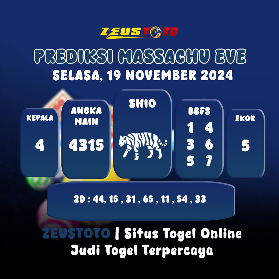 PREDIKSI KELUARAN ANGKA PERIODE 19 NOVEMBER 2024 MASSACHUEVE POOL