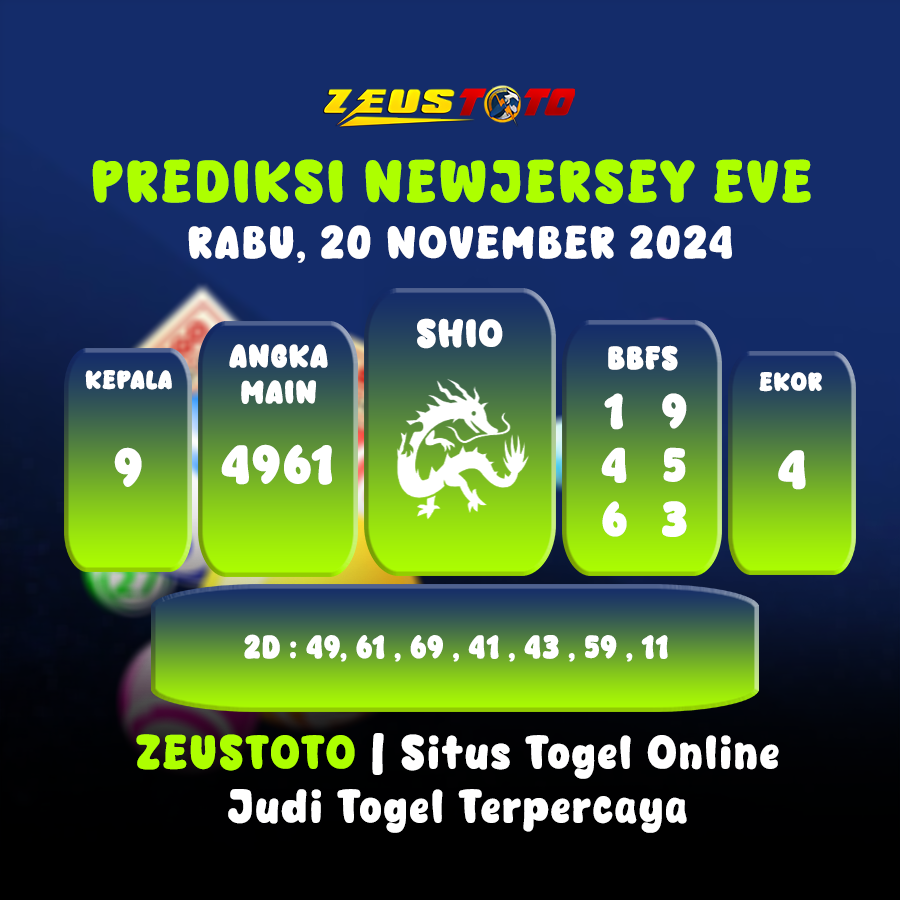 PREDIKSI KELUARAN ANGKA PERIODE 20 NOVEMBER 2024 NEWJERSEYEVE POOL