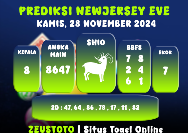 PREDIKSI KELUARAN ANGKA PERIODE 28 NOVEMBER 2024 NEWJERSEYEVE POOL