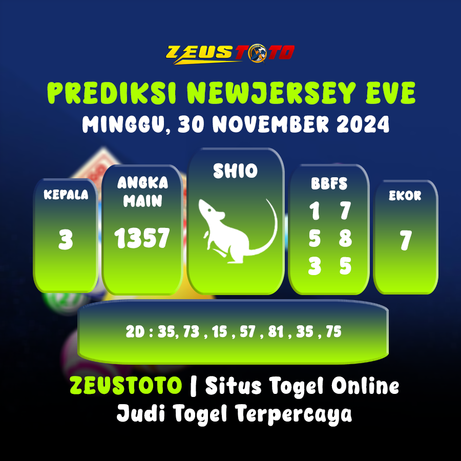 PREDIKSI KELUARAN ANGKA PERIODE 30 NOVEMBER 2024 NEWJERSEYEVE POOL