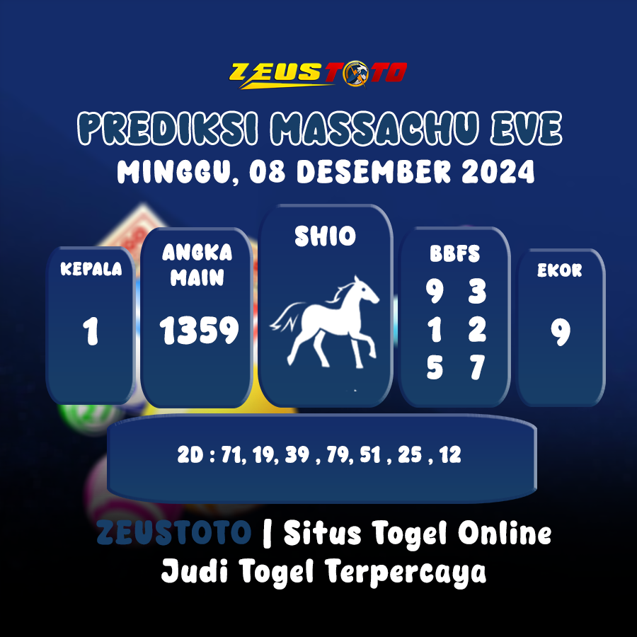 PREDIKSI MASSACHUEVE POOL 8 DESEMBER 2024