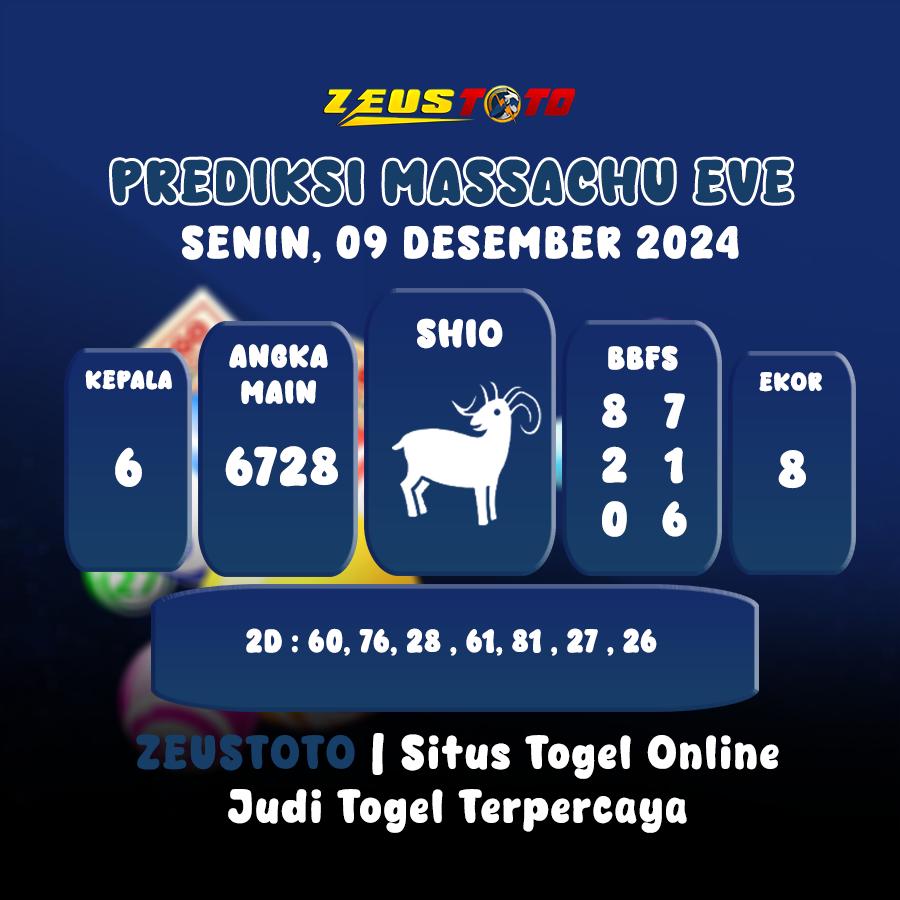 PREDIKSI MASSACHUEVE POOL 09 DESEMBER 2024