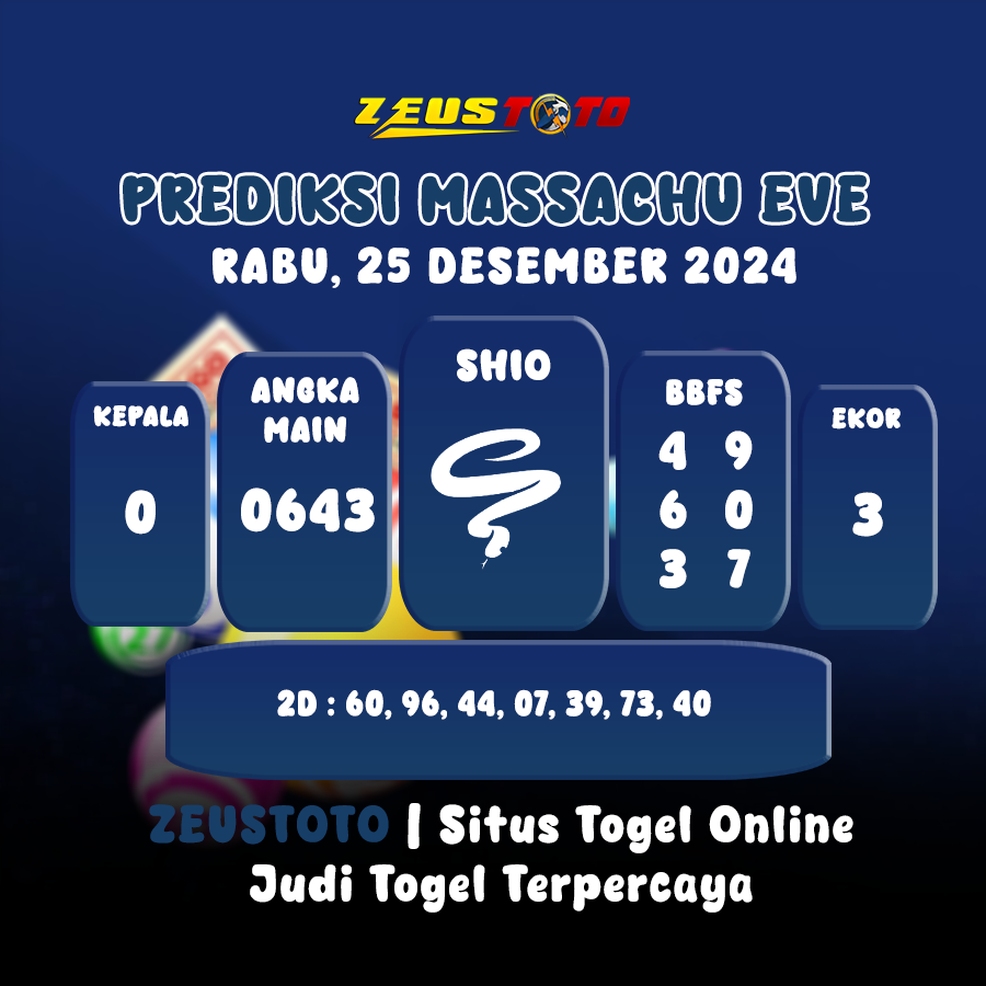 PREDIKSI MASSACHUEVE POOL 25 DESEMBER 2024