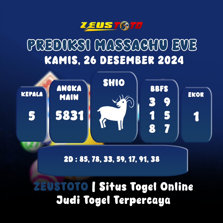 PREDIKSI MASSACHUEVE POOL 26 DESEMBER 2024