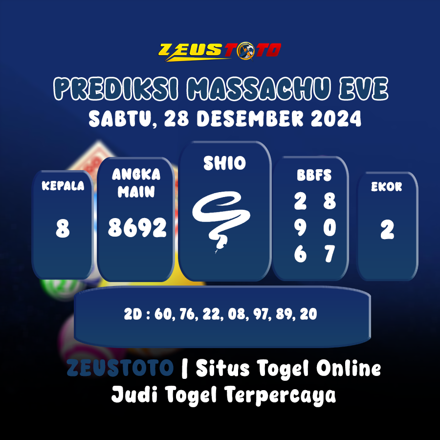 PREDIKSI MASSACHUEVE POOL 28 DESEMBER 2024