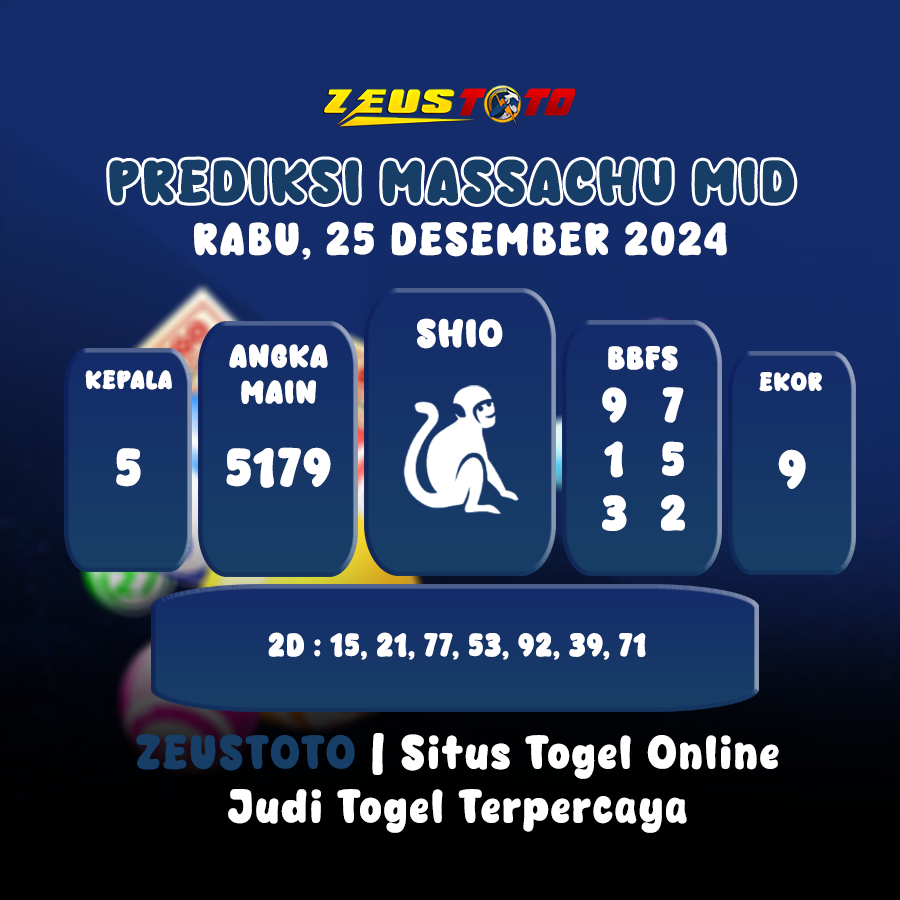 PREDIKSI MASSACHUMID POOL 25 DESEMBER 2024