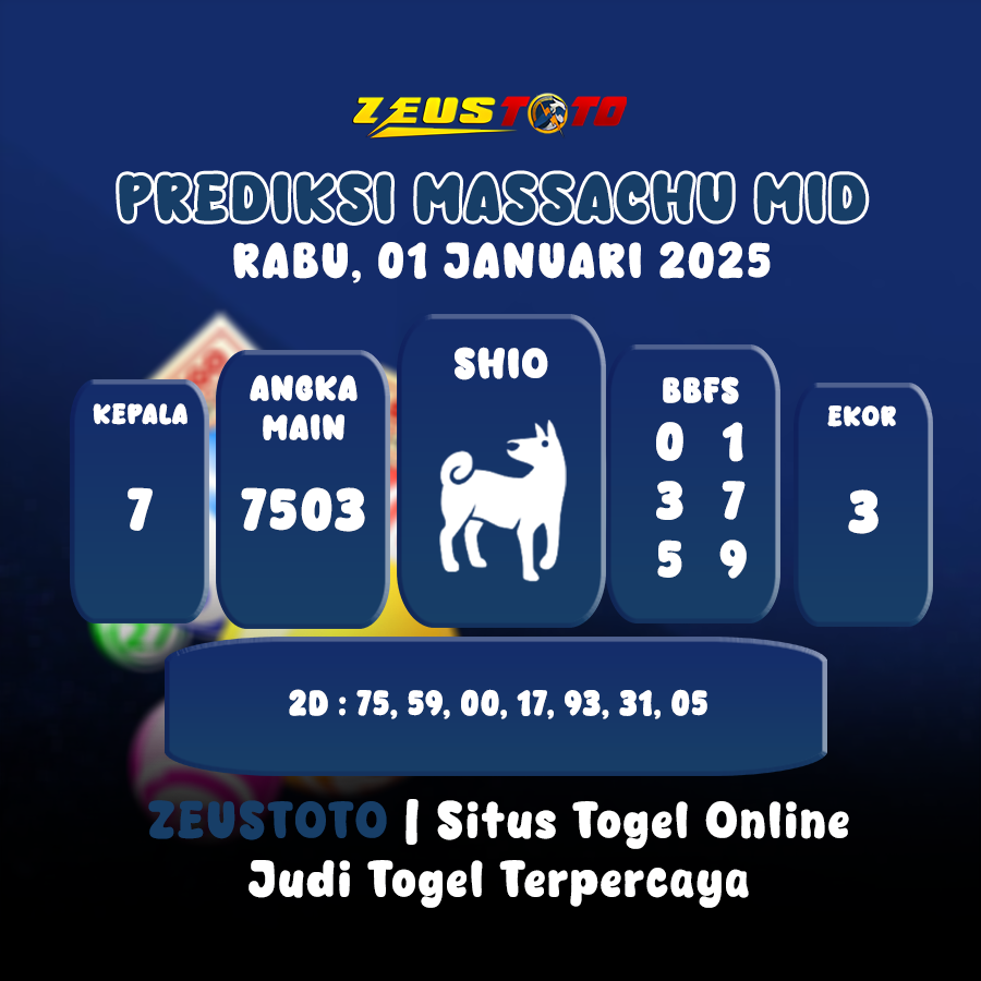 PREDIKSI MASSACHUMID POOL 01 JANUARI 2025