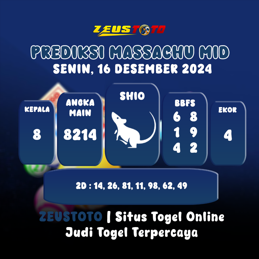 PREDIKSI MASSACHUMID POOL 16 DESEMBER 2024