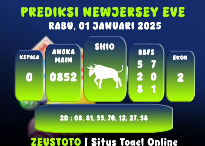 PREDIKSI NEWJERSEYEVE POOL 01 JANUARI 2025