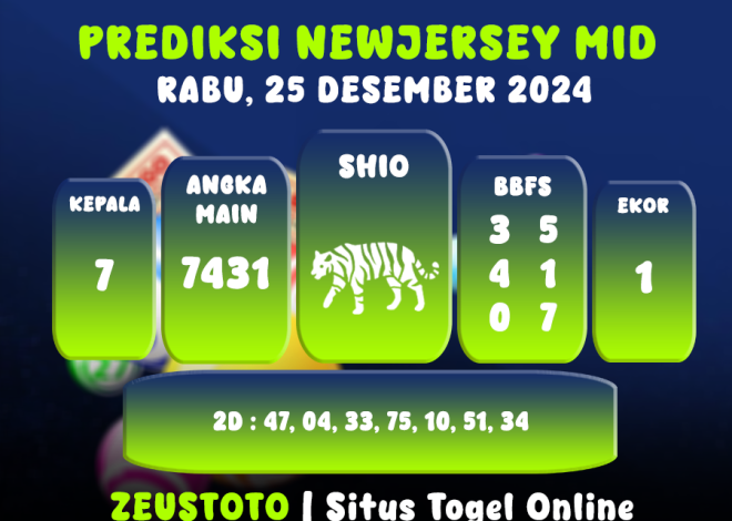 PREDIKSI NEWJERSEYMID POOL 25 DESEMBER 2024