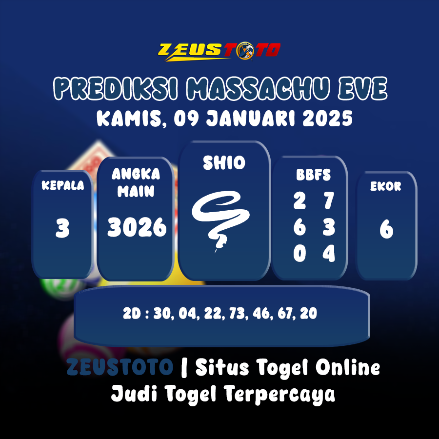 PREDIKSI MASSACHUEVE POOL 09 JANUARI 2025