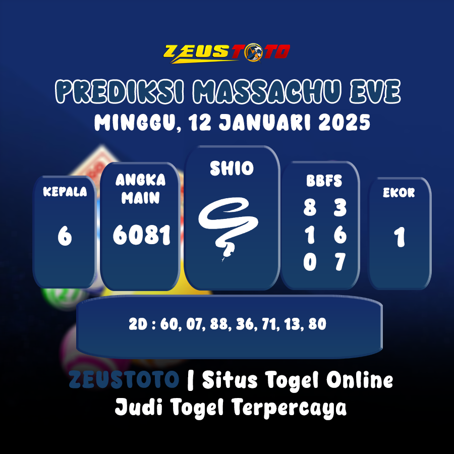 PREDIKSI MASSACHUEVE POOL 12 JANUARI 2025