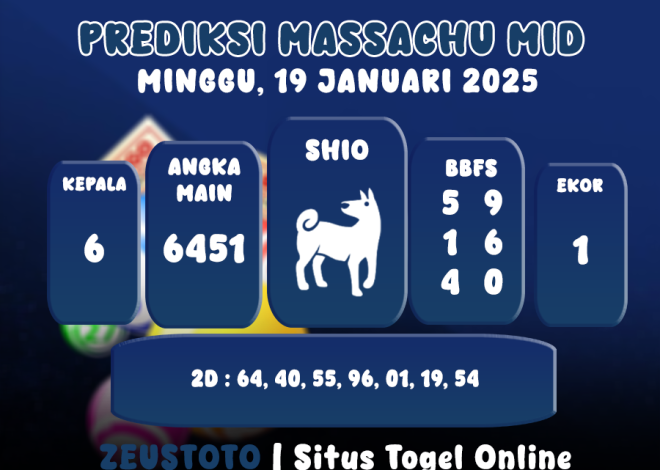 PREDIKSI MASSACHUMID POOL 19 JANUARI 2025