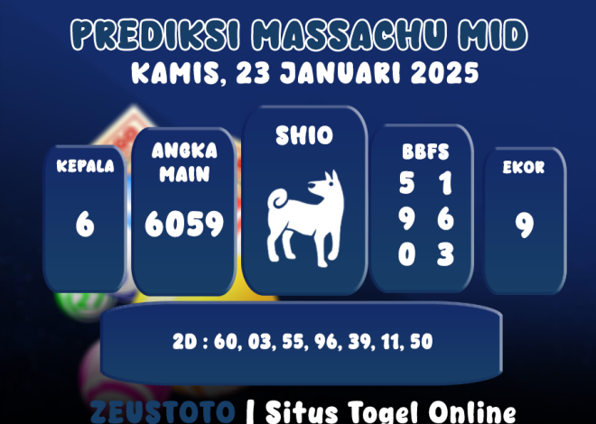 PREDIKSI MASSACHUMID POOL 23 JANUARI 2025