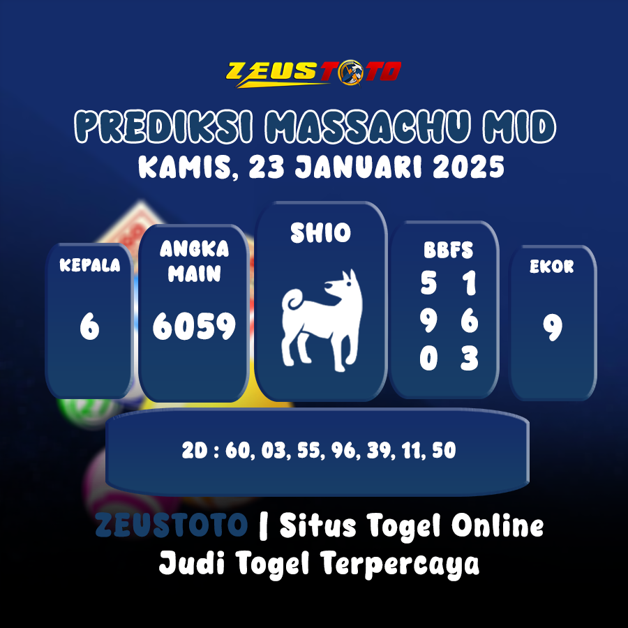 PREDIKSI MASSACHUMID POOL 23 JANUARI 2025