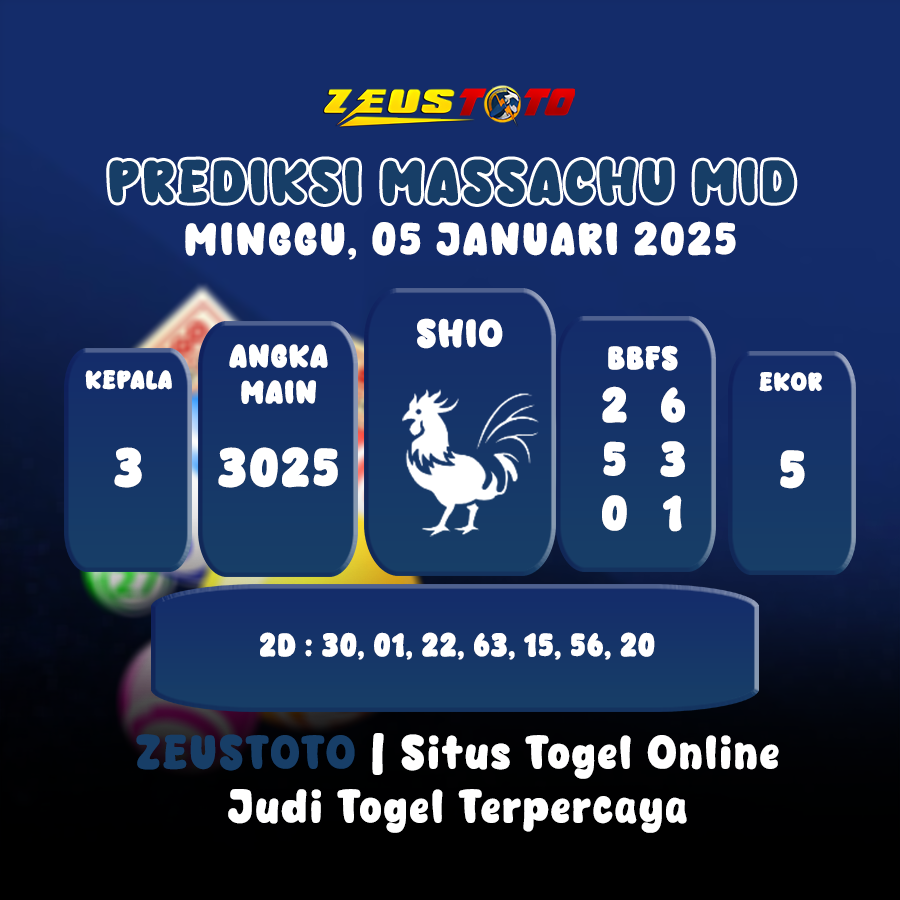 PREDIKSI MASSACHUMID POOL 05 JANUARI 2025