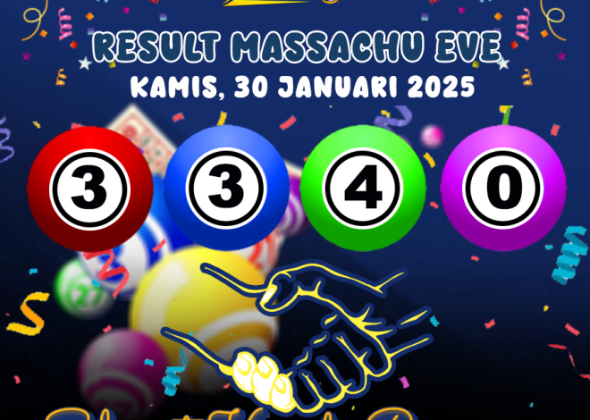 RESULT MASSACHUEVE POOL 30 JANUARI 2025