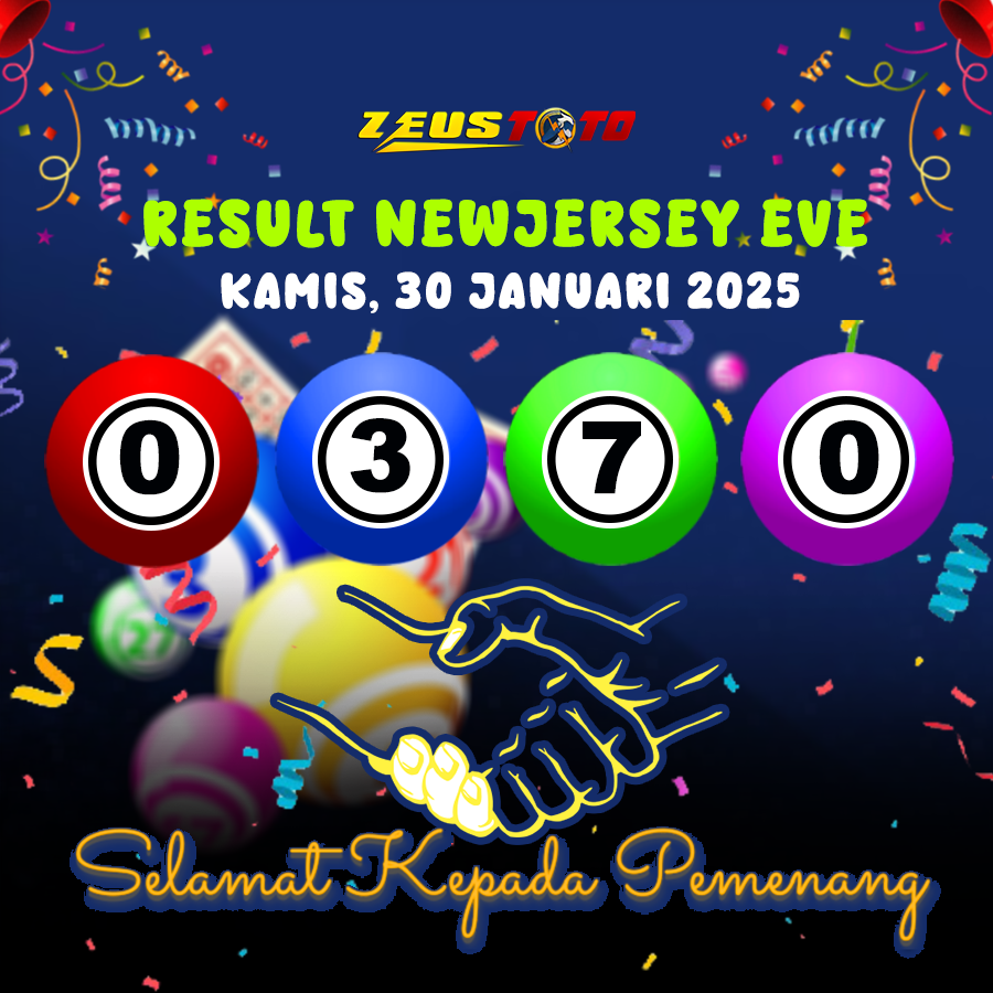 RESULT NEWJERSEYEVE POOL 30 JANUARI 2025