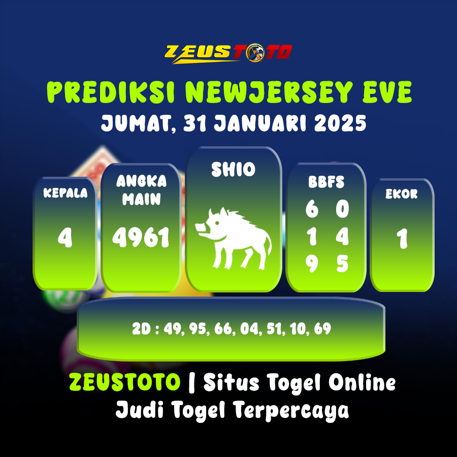 PREDIKSI NEWJERSEYEVE POOL 31 JANUARI 2025