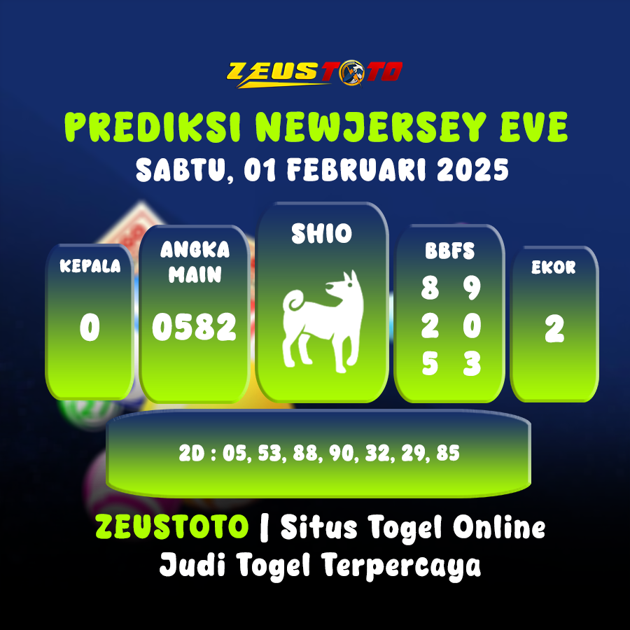 PREDIKSI NEWJERSEYEVE POOL 01 FEBRUARI 2025