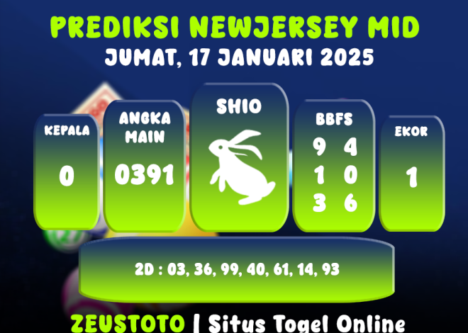 PREDIKSI NEWJERSEYMID POOL 17 JANUARI 2025