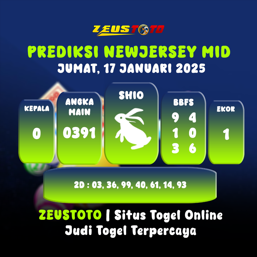 PREDIKSI NEWJERSEYMID POOL 17 JANUARI 2025