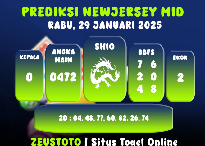 PREDIKSI NEWJERSEYMID POOL 29 JANUARI 2025