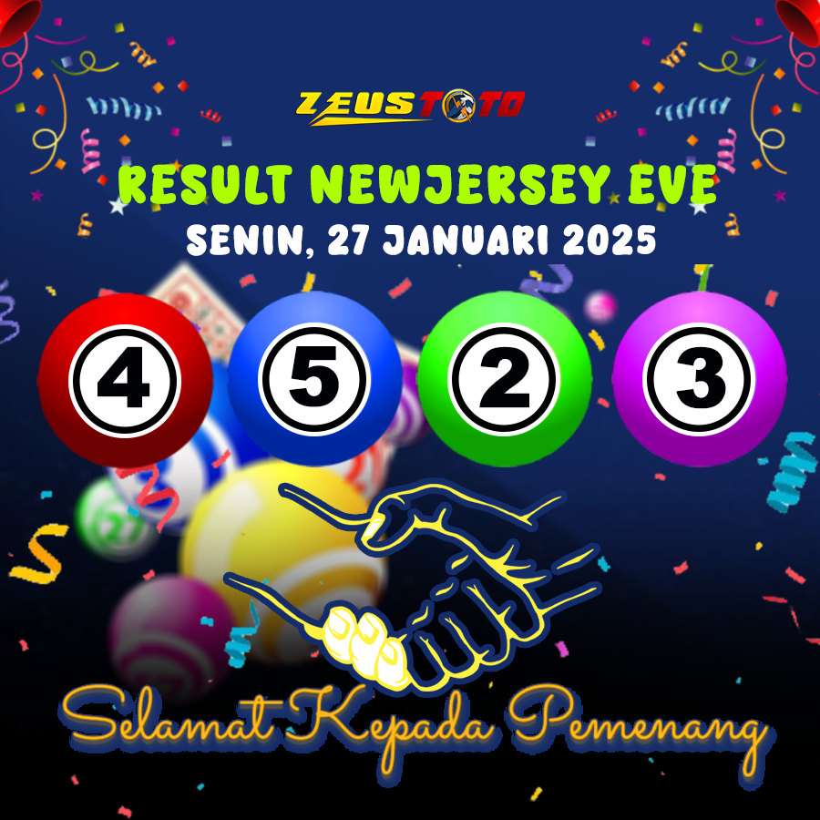 RESULT NEWJERSEYEVE POOL 27 JANUARI 2025