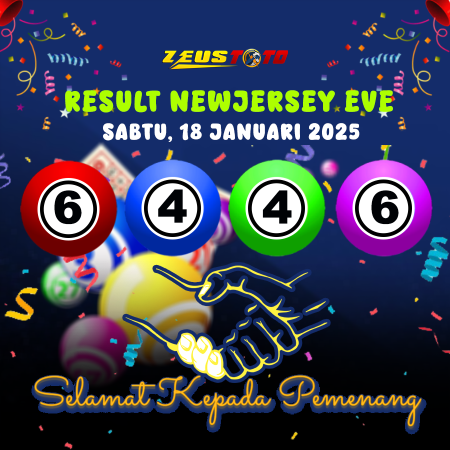 RESULT NEWJERSEYEVE POOL 18 JANUARI 2025