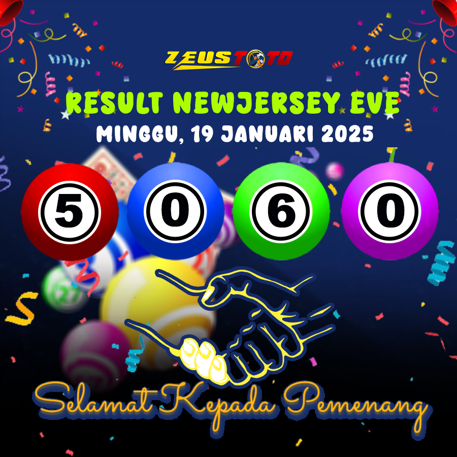 RESULT NEWJERSEYEVE POOL 19 JANUARI 2025