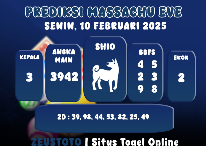 PREDIKSI MASSACHUEVE POOL 10 FEBRUARI 2025