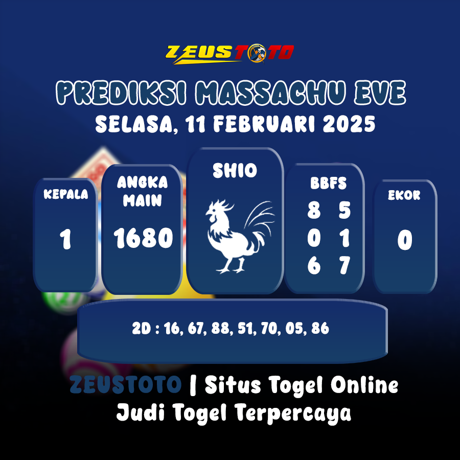 PREDIKSI MASSACHUEVE POOL 11 FEBRUARI 2025