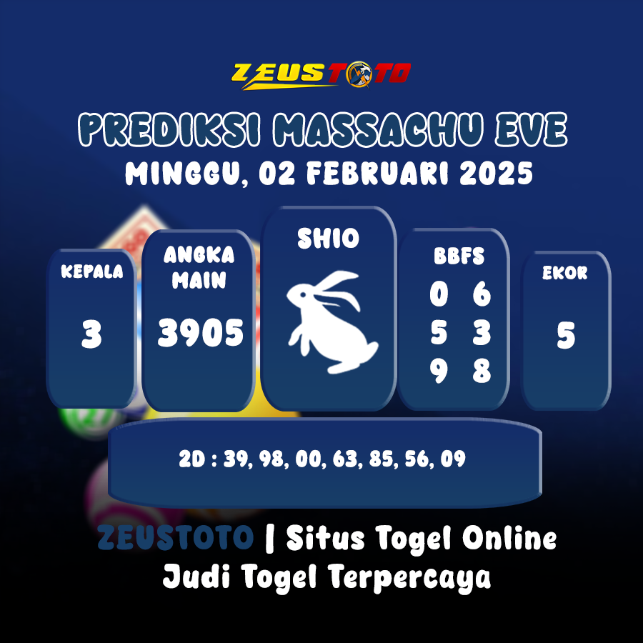 PREDIKSI MASSACHUEVE POOL 02 FEBRUARI 2025