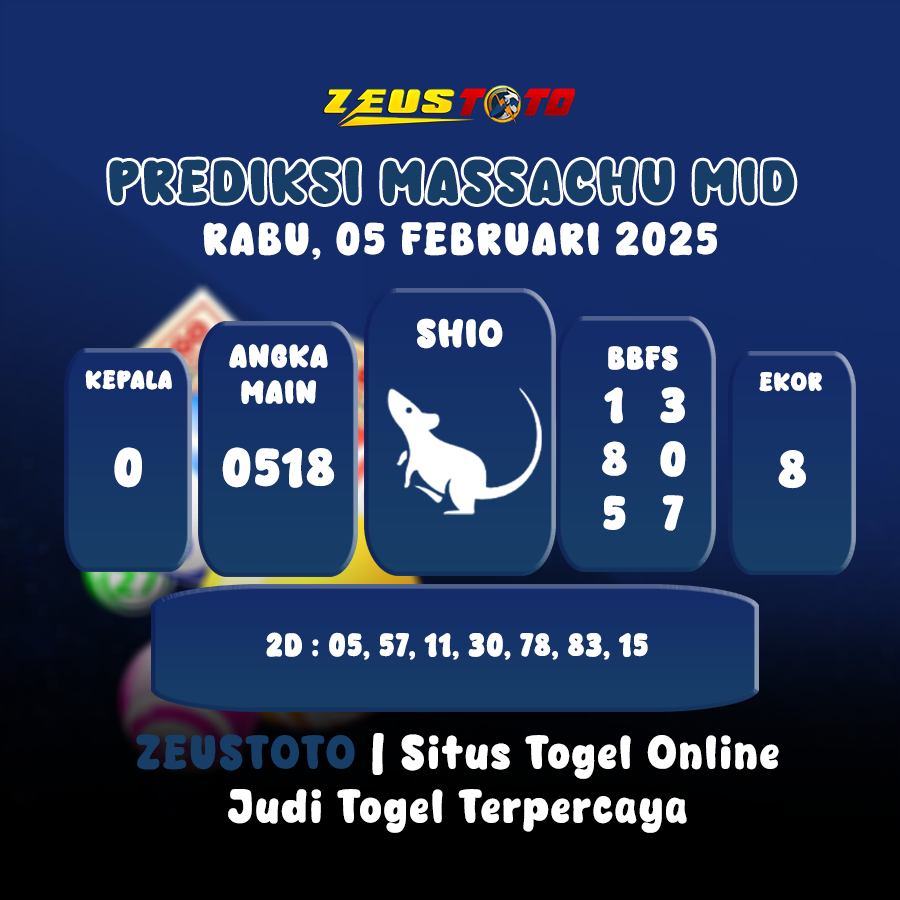 PREDIKSI MASSACHUMID POOL 05 FEBRUARI 2025