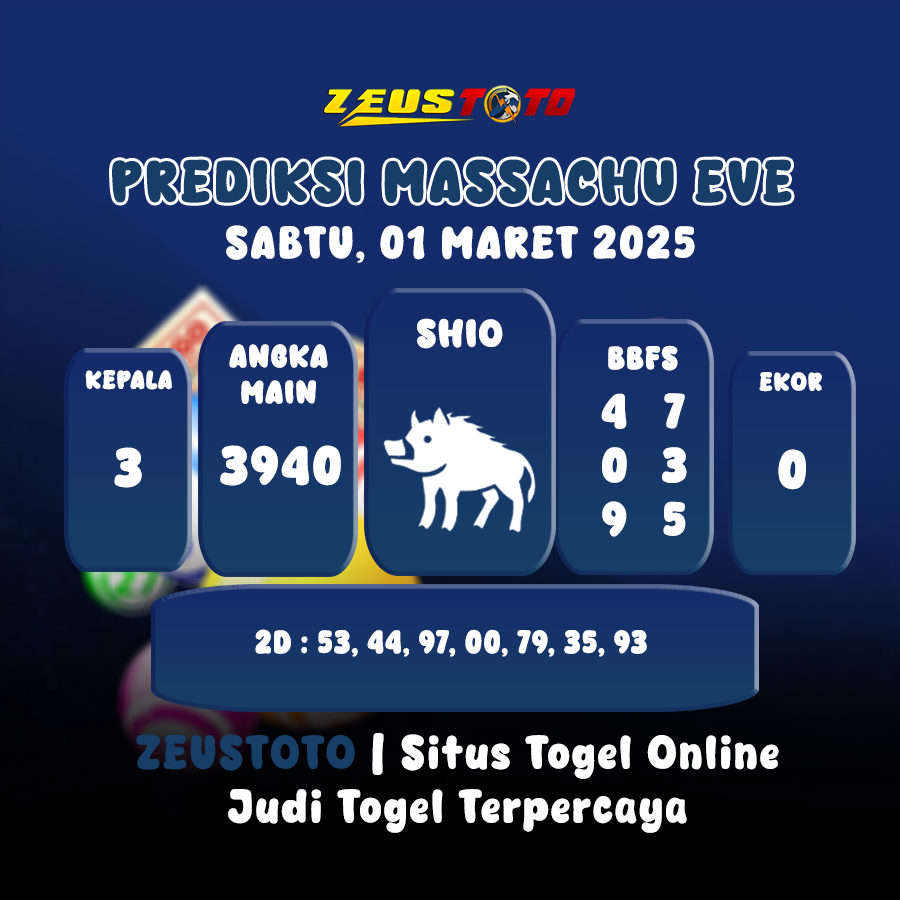 PREDIKSI MASSACHUEVE POOL 01 MARET 2025