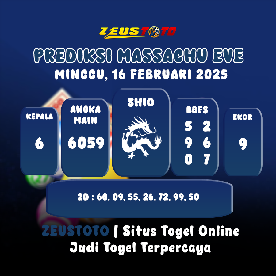 PREDIKSI MASSACHUEVE POOL 16 FEBRUARI 2025