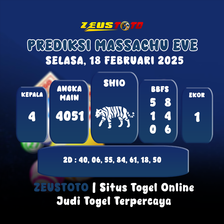 PREDIKSI MASSACHUEVE POOL 18 FEBRUARI 2025