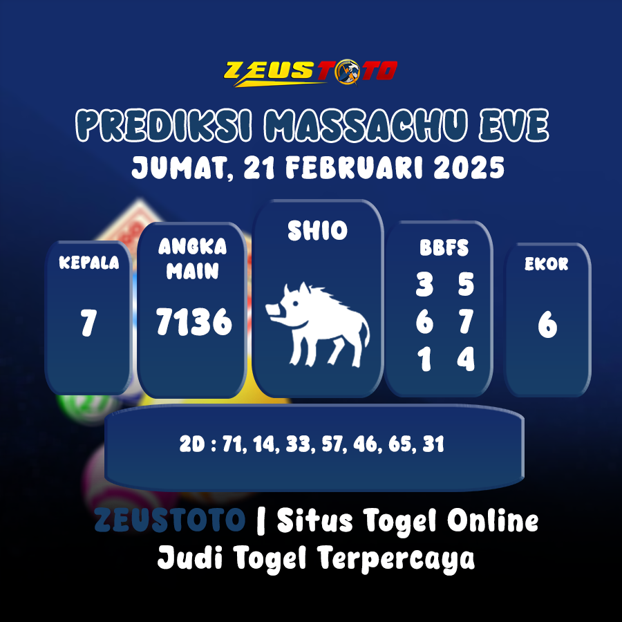 PREDIKSI MASSACHUEVE POOL 21 FEBRUARI 2025