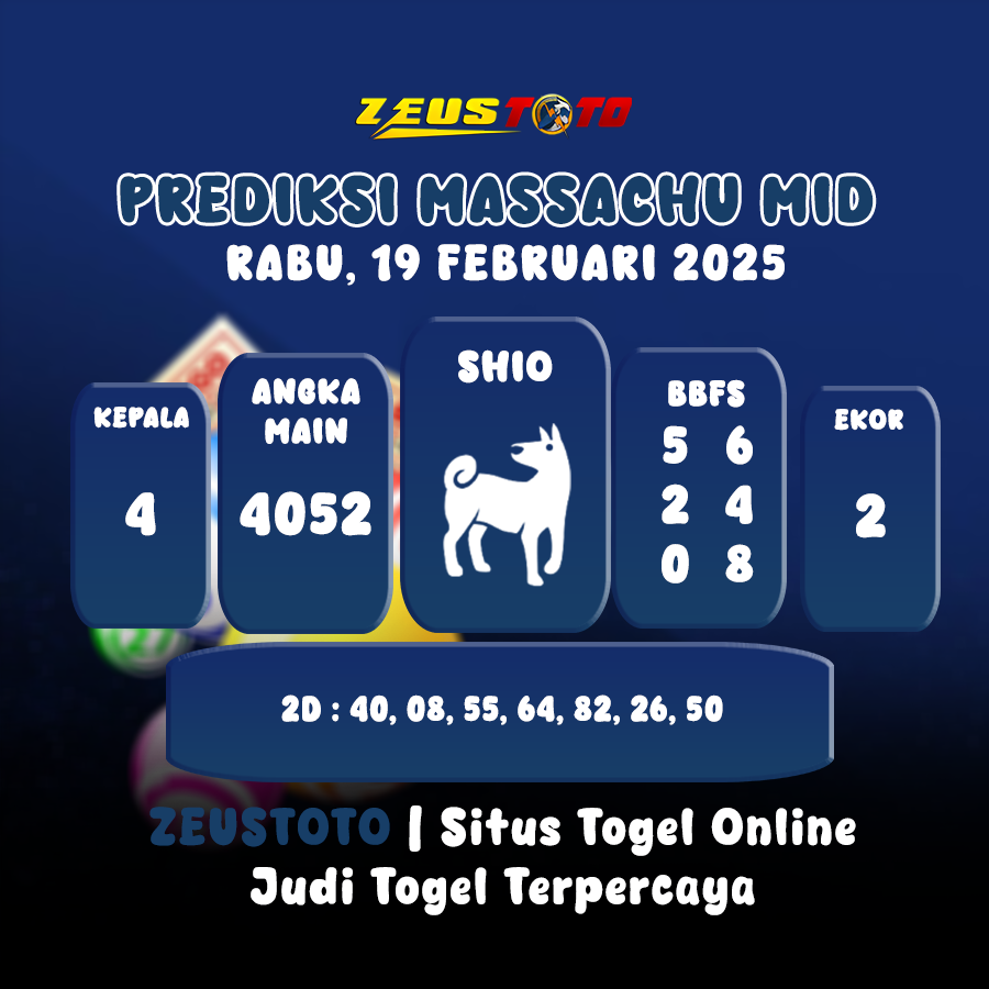 PREDIKSI MASSACHUMID POOL 19 FEBRUARI 2025