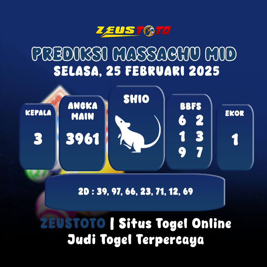 PREDIKSI MASSACHUMID POOL 25 FEBRUARI 2025