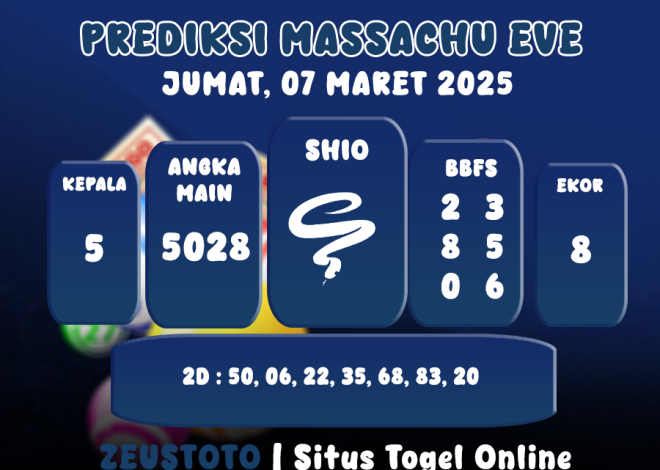 PREDIKSI MASSACHUEVE POOL 07 MARET 2025