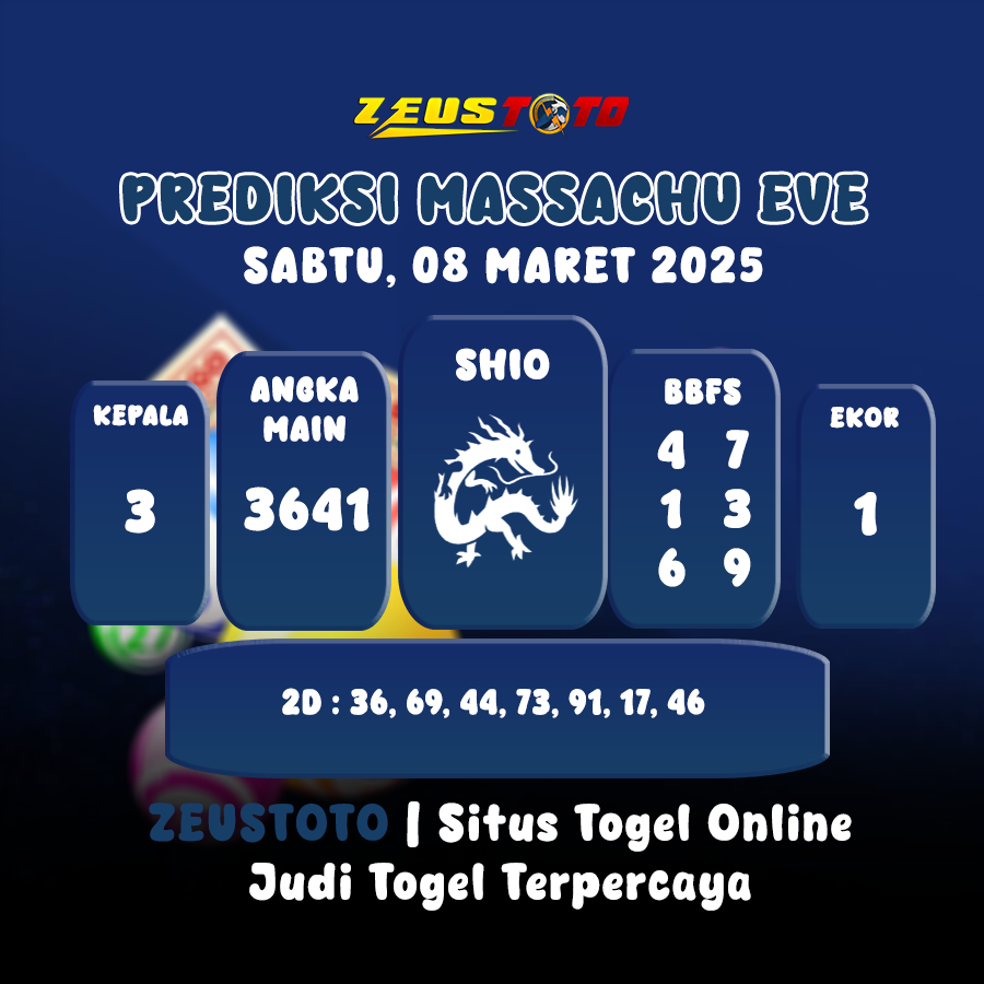 PREDIKSI MASSACHUEVE POOL 08 MARET 2025