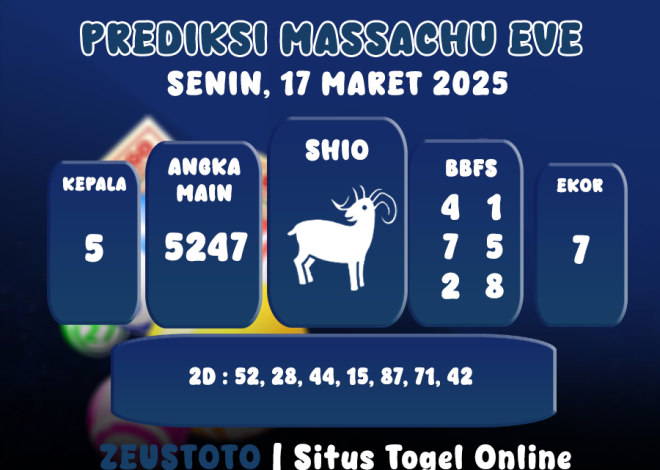 PREDIKSI MASSACHUEVE POOL 17 MARET 2025